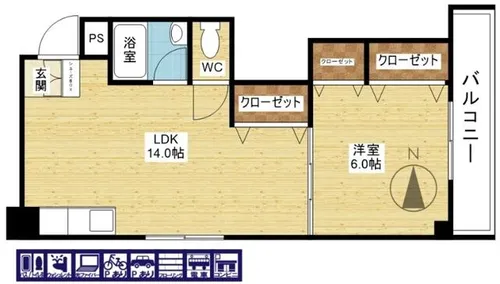 大旺第三マンション【3階】の間取り