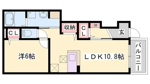 グランデール興浜1【101号室】の間取り