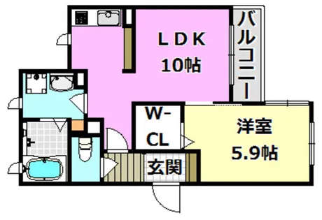 さくらⅠ番館【2階】の間取り