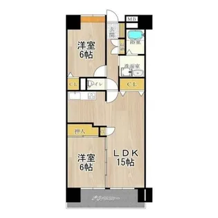 メゾンミヤビ【9階】の間取り