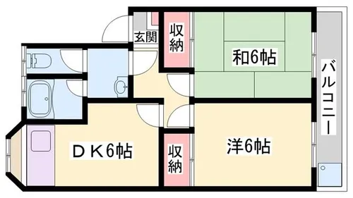 サンフラッツ【2階】の間取り