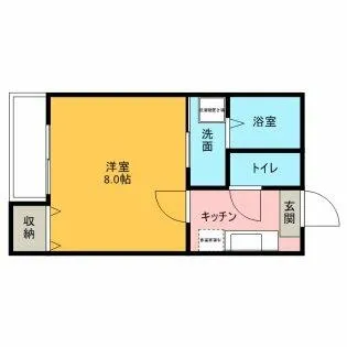 リブレア姪浜A棟【2階】の間取り