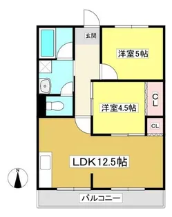 丸和グリーンハイツ【1階】の間取り
