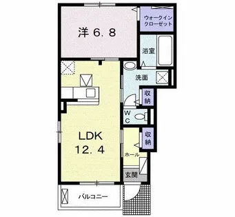 ミモザ【1階】の間取り