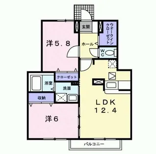 パインヒルズ【1階】の間取り