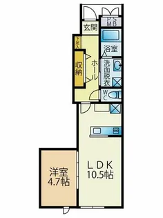 SUN VIA下到津【1階】の間取り