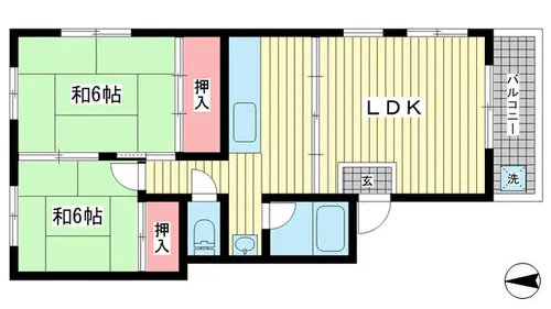 ランマンション【3F号室】の間取り