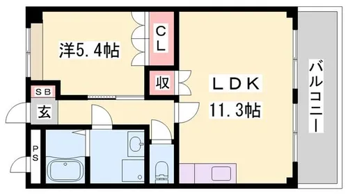 フェイバリット【102号室】の間取り