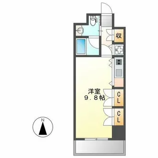S-FORT桜山【411号室】の間取り