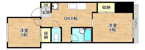 ヒダマンション【3階】の間取り