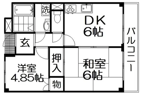 ビュースターOSHIMA【2階】の間取り
