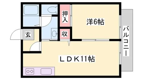 ミレニアム21【106号室】の間取り