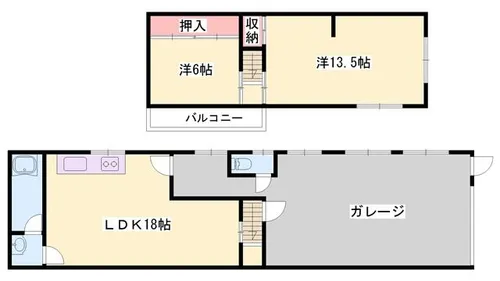 兵庫県姫路市広畑区東新町3丁目【一戸建】の間取り