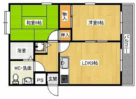 ベースワン【1階】の間取り