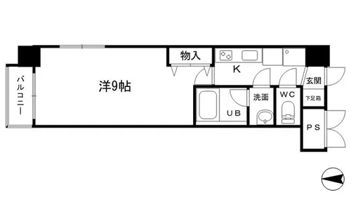 京都府京都市上京区丸太町通千本東入中務町【マンション】の間取り