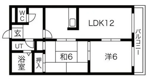 山田コーポ【1階】の間取り