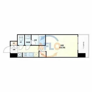 パークフラッツ江坂【9階】の間取り