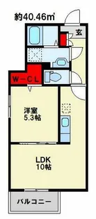 グローリア・ヒデ A棟【104号室】の間取り
