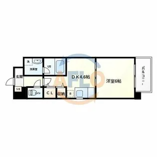 ラ・グラシューズ【1階】の間取り