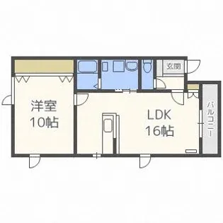 リラコート(南12条)【2階】の間取り