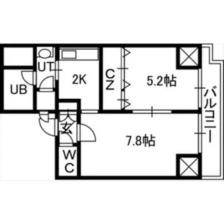 ISグランデ札幌【5階】の間取り