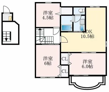 ステッラⅡ【1階】の間取り