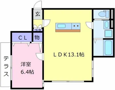 大阪府堺市東区北野田【アパート】の間取り