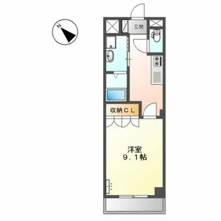 グリーングラス弐番館【2階】の間取り