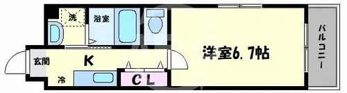 メルヴェーユ【501号室】の間取り