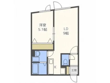 北海道札幌市中央区南六条西23丁目【マンション】の間取り