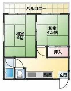 ラプティメゾン公園東【4階】の間取り
