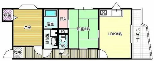 マツヤビルⅠ【5階】の間取り