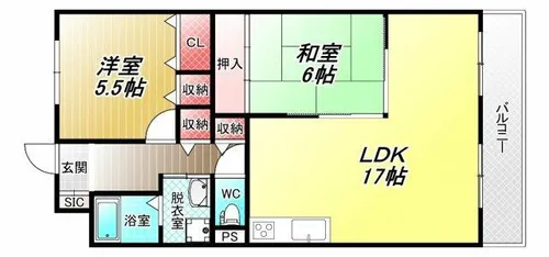 フローラ青山【2階】の間取り