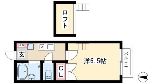 サンシャイン靖国【101号室】の間取り