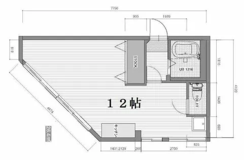 湊町ビル【7階】の間取り