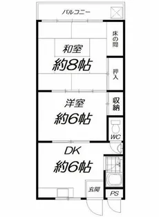 三伸マンション【2階】の間取り