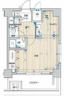 プレサンス難波東【11階】の間取り