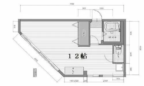 湊町ビル【6階】の間取り