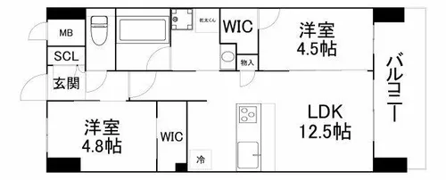 大阪府大阪市城東区関目3丁目【マンション】の間取り