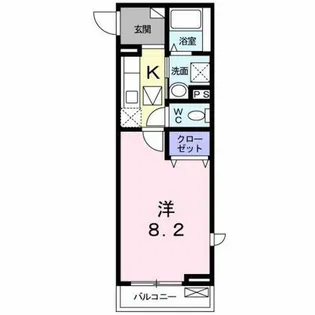 リバーストン【1階】の間取り