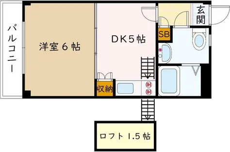 大阪府豊中市服部西町2丁目【マンション】の間取り