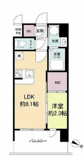 セレニテ十三ミラク【5階】の間取り