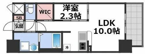 コンフォリア・リヴ北浜平野町【5階】の間取り