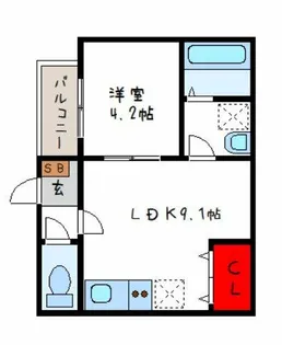 AND TERRACE TOMOI【1階】の間取り