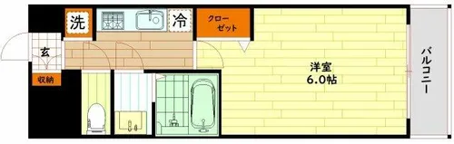 大阪府大阪市城東区東中浜9丁目【マンション】の間取り