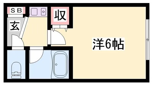 ゆめこーぽ【1号室】の間取り