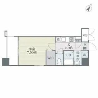 ザ・レジデンス博多【506号室】の間取り