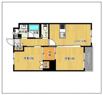 福岡県福岡市中央区荒戸3丁目【マンション】の間取り