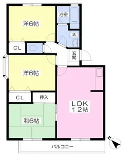福岡県福岡市東区香住ヶ丘2丁目【アパート】の間取り