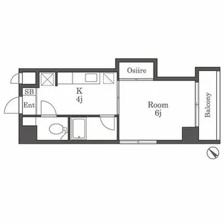 プリムローズ大橋【2階】の間取り